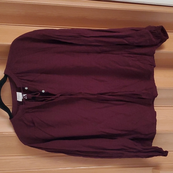 a new day Tops - Burgundy blouse